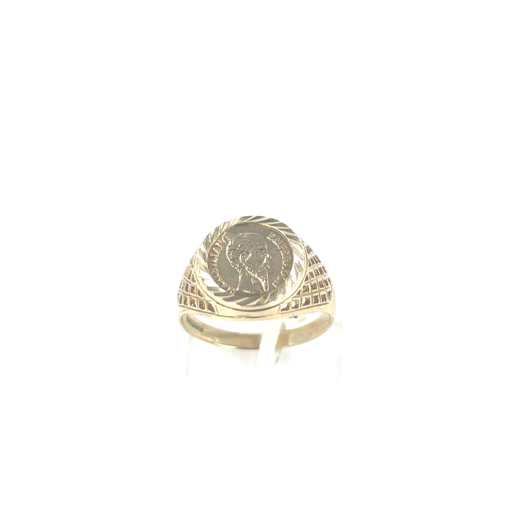 Children’s 9ct Yellow Gold Coin Ring - 2.3g