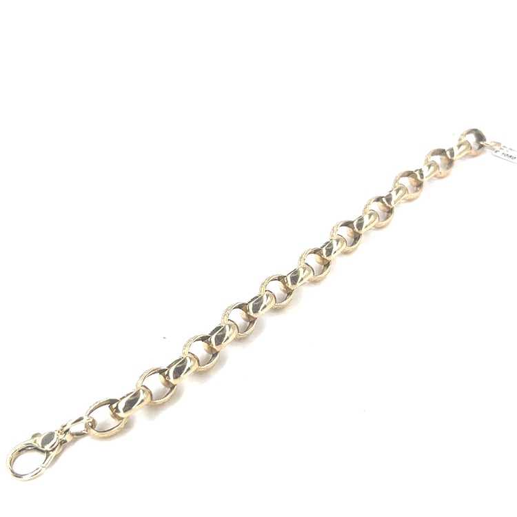 Men’s 9ct Yellow Gold Belcher Bracelet - 20.7g