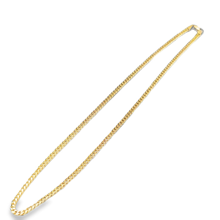 Unisex 9ct Yellow Gold Curb Chain - 18” 14.1g