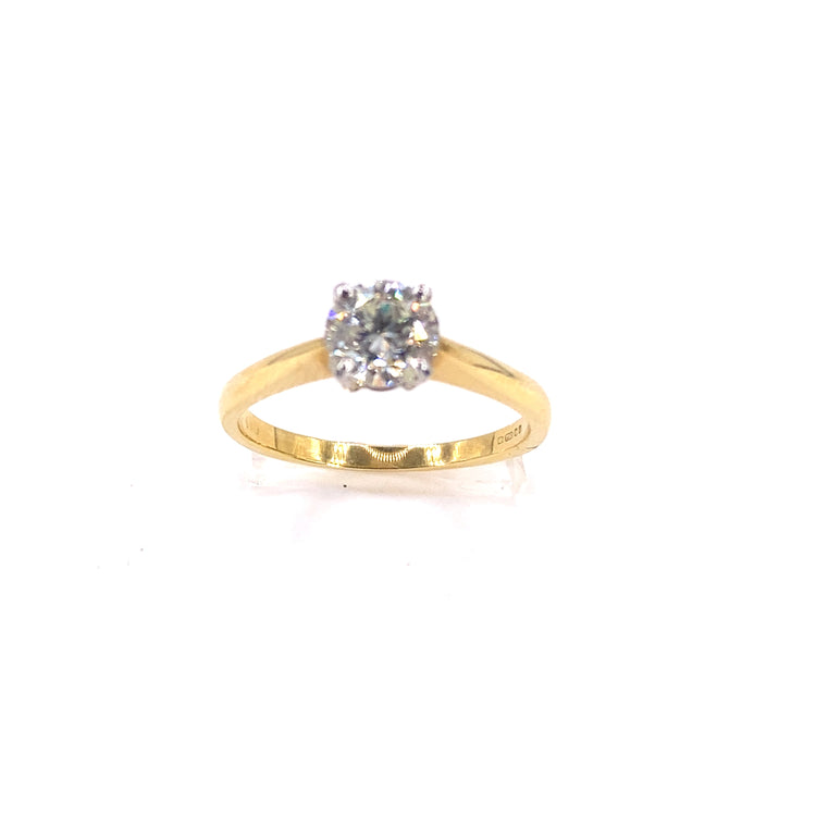 18ct Yellow Gold Diamond Solitaire Ring - 1.29ct - Hyman’s Jewellers