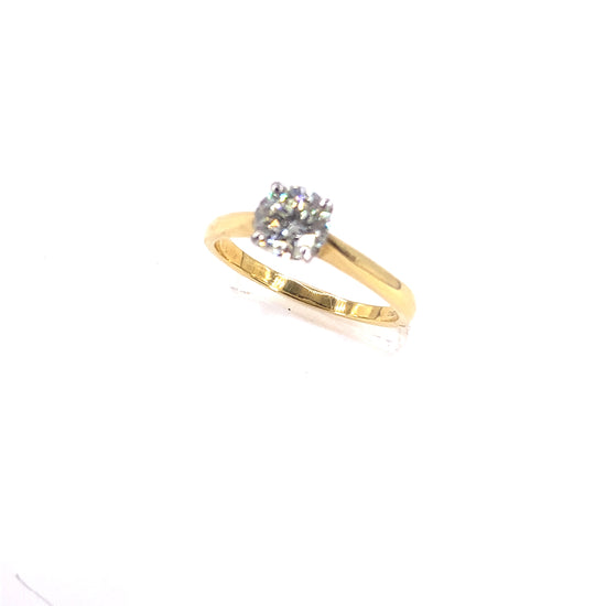 18ct Yellow Gold Diamond Solitaire Ring - 1.29ct - Hyman’s Jewellers