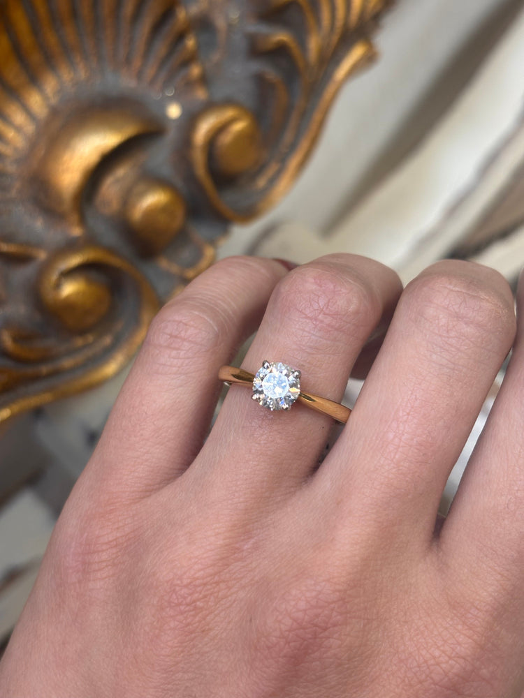 18ct Yellow Gold Diamond Solitaire Ring - 1.29ct - Hyman’s Jewellers