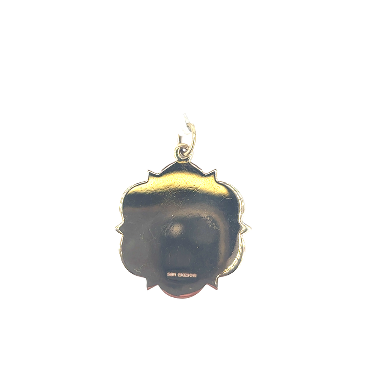 Men's 9ct Yellow Gold Pendant with Intricate Detailing- 6g
