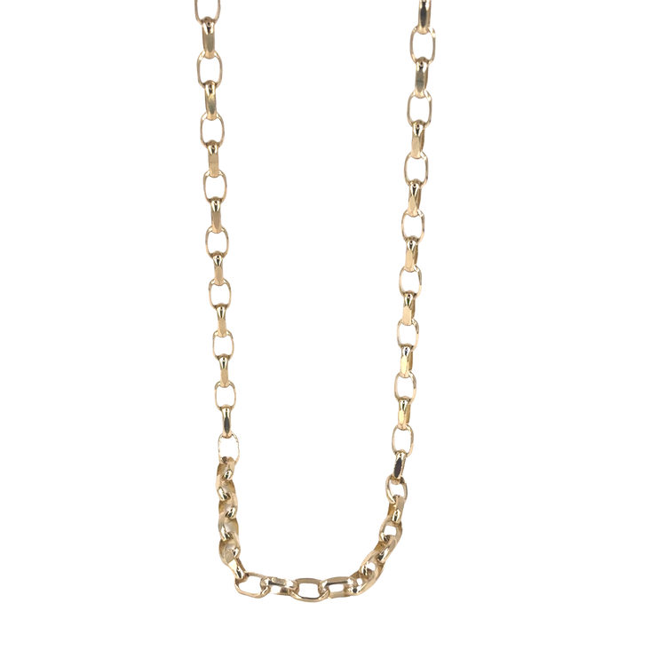 Men’s 9ct Classic Yellow Gold Belcher Chain Necklace- 25.8g 26”