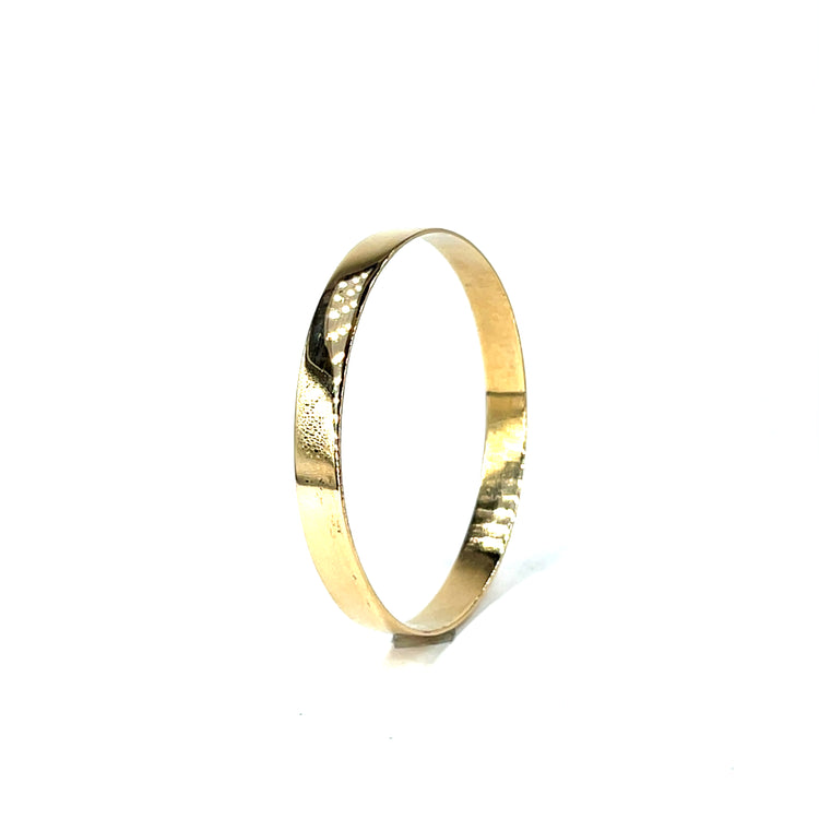 9ct children Classic Flat Profile Yellow Gold Bangle