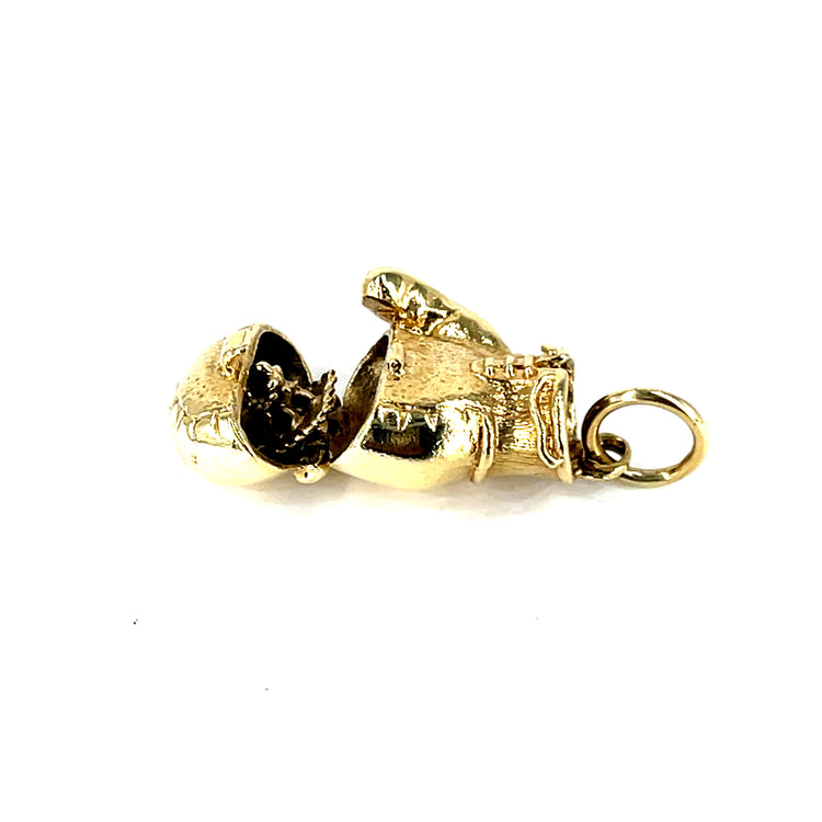 9ct Yellow Gold Boxing Glove Pendant