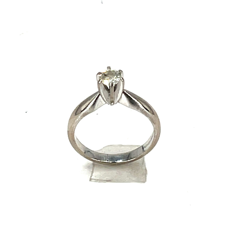 Classic 18CT White Gold Diamond Solitaire Ring