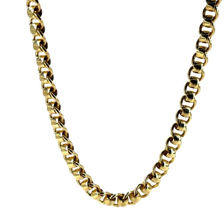 9CT Yellow Gold Rollerball Chain 54.1g
