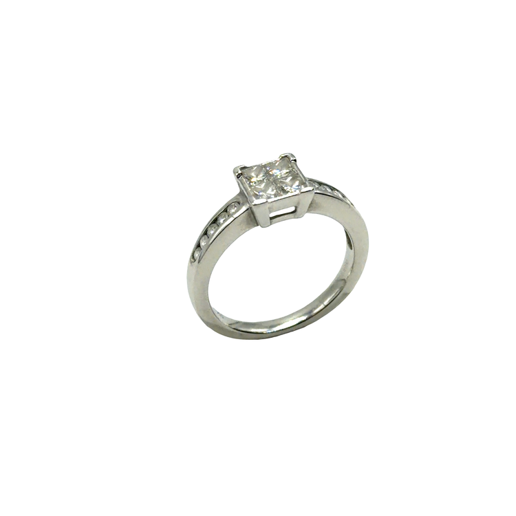 Fancy Brown Diamond Cluster Ring in Platinum