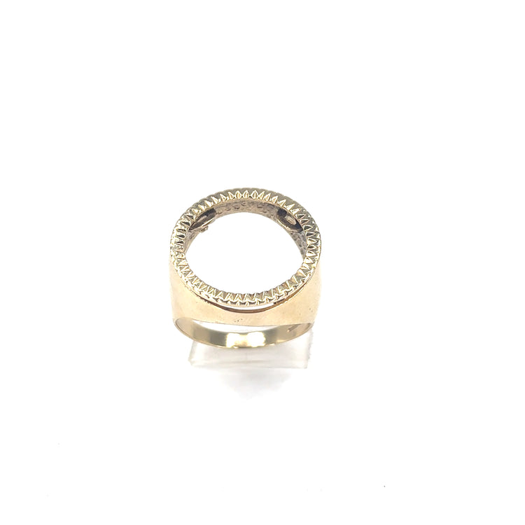 Men’s 9ct Yellow Gold Solid Half Soverign Shank - 8.1g