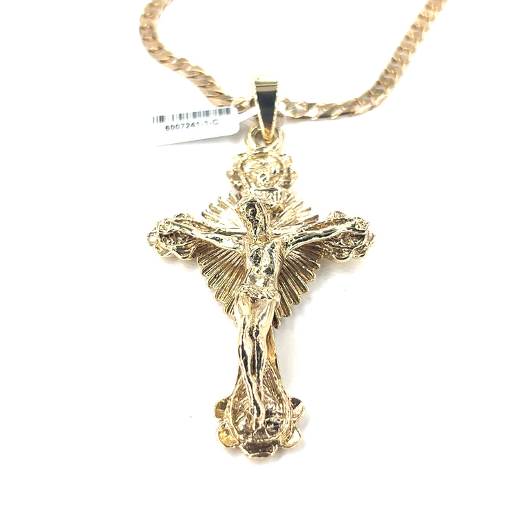 Men’s 9ct Yellow Gold Crucifix Cross - 25.5g