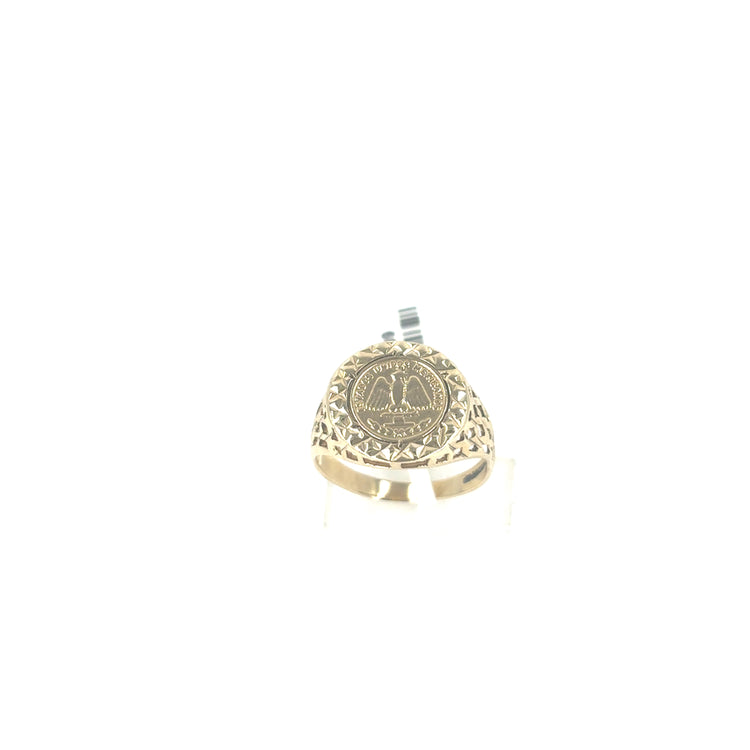 Children’s 9ct Yellow Gold Coin Ring - 2.3G