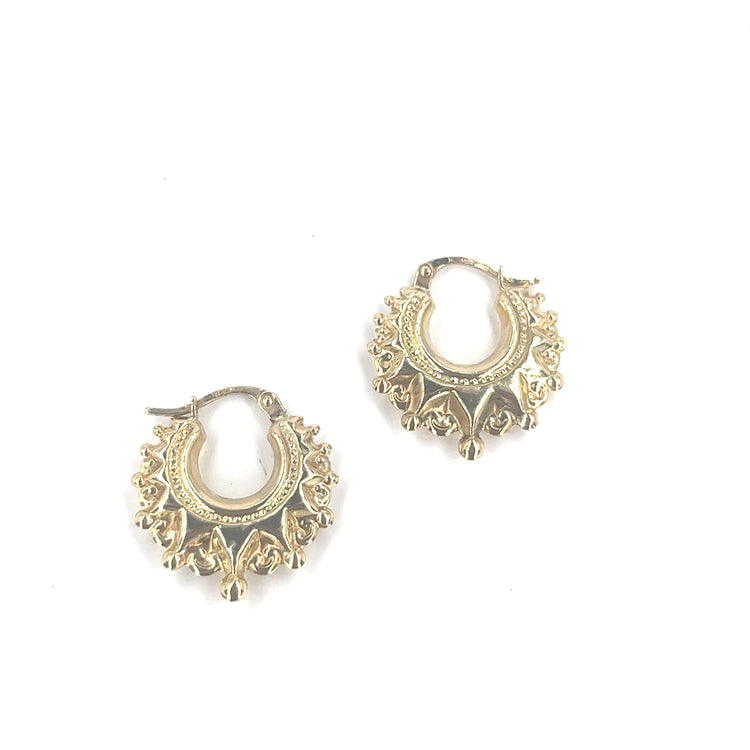 Children’s 9ct Yellow Gold Creole Hoop Earrings - 1.5g