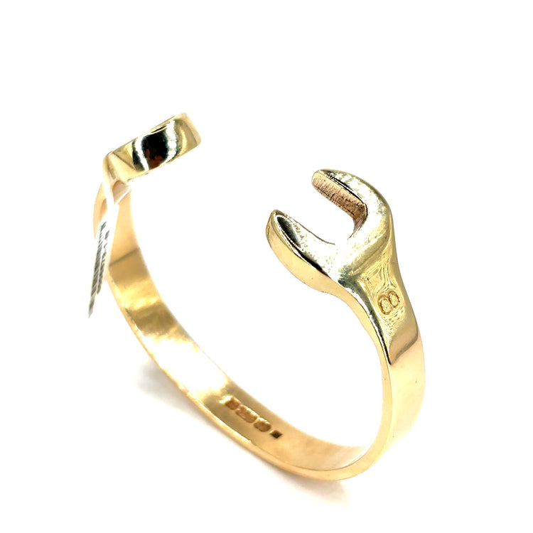Children’s 9ct Yellow Gold Spanner Bangle - 23g