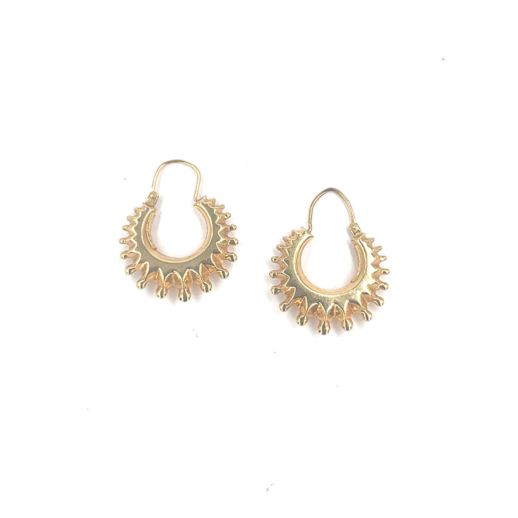Children’s 9ct Yellow Gold Creole Hoop Earrings - 1.5g