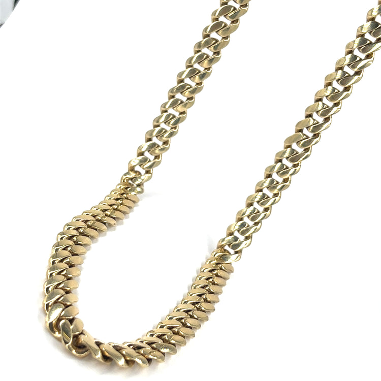 Men’s 9ct Yellow Gold Cuban Chain - 218.6g