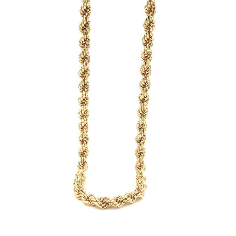Men’s 9ct Yellow Gold XL Rope Chain - 75.6g