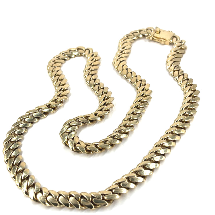 Men’s 9ct Yellow Gold Cuban Chain - 218.6g