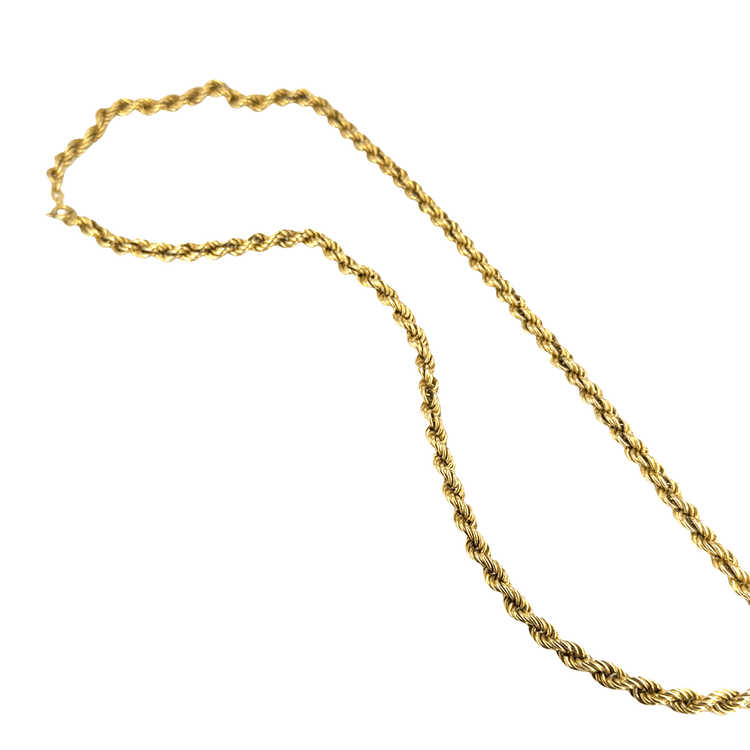 9CT Classic Yellow Gold Rope Chain Necklace - Hyman’s Jewellers