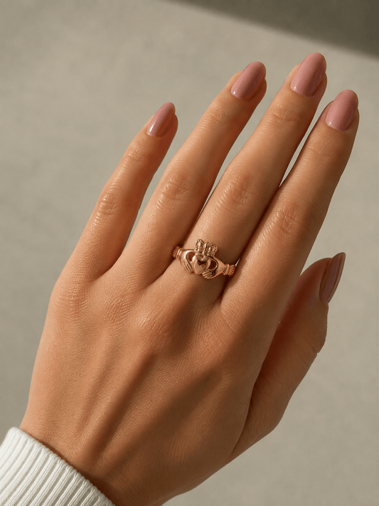 9ct Traditional Claddagh Style Ring - Hyman’s Jewellers