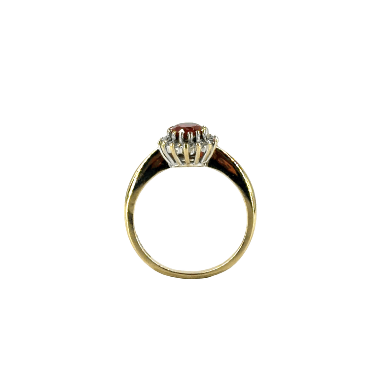 9CT Yelllw Gold Orange Stone Ring 3g - Hyman’s Jewellers