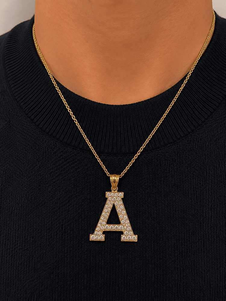 9ct Yellow Gold "A" CZ pendant - Hyman’s Jewellers