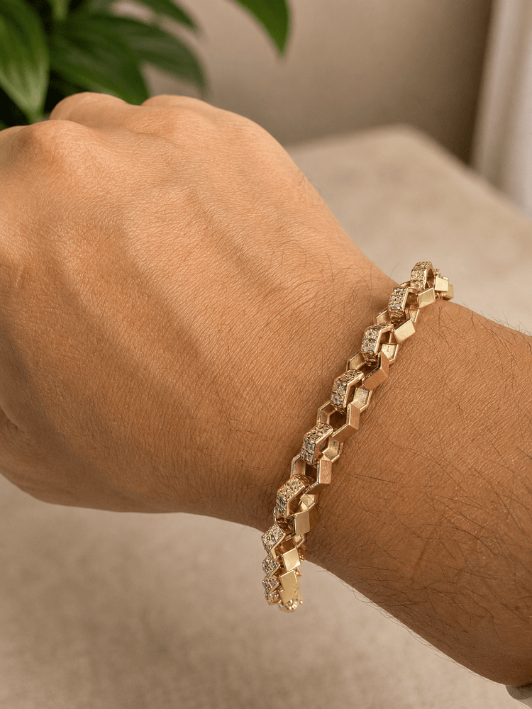 9CT Yellow Gold Cuban Link Bracelet - Hyman’s Jewellers
