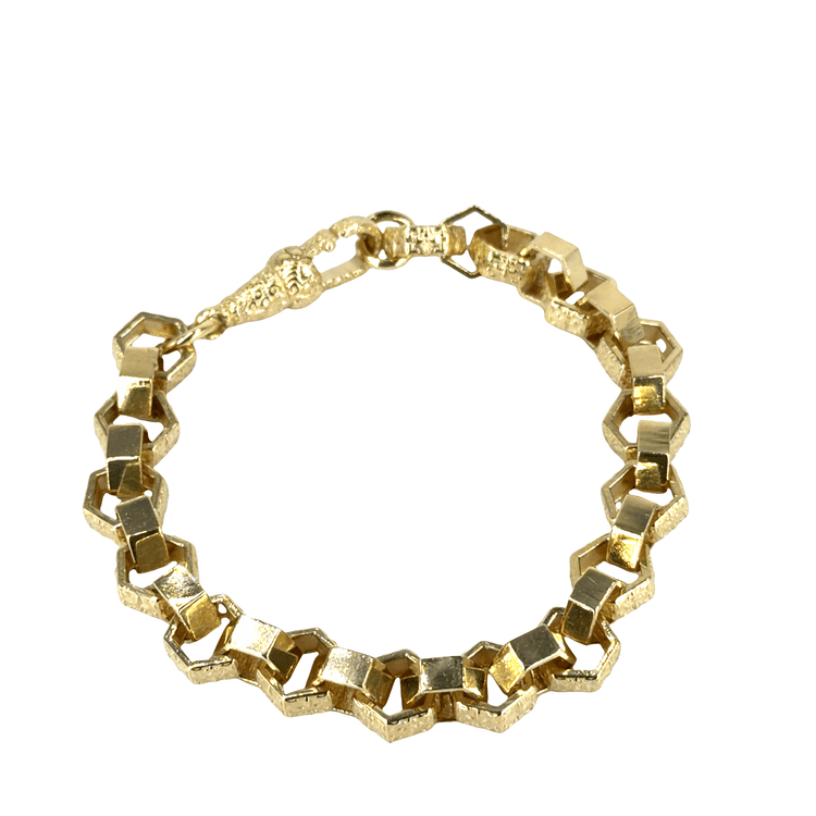 9CT Yellow Gold Cuban Link Bracelet - Hyman’s Jewellers
