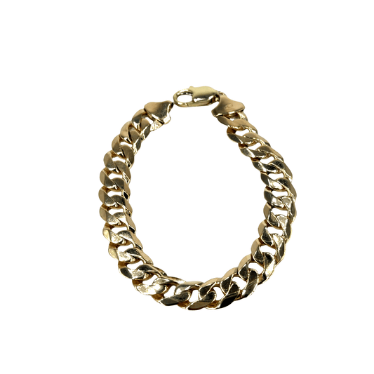9CT Yellow Gold Curb Bracelet 22.7g - Hyman’s Jewellers