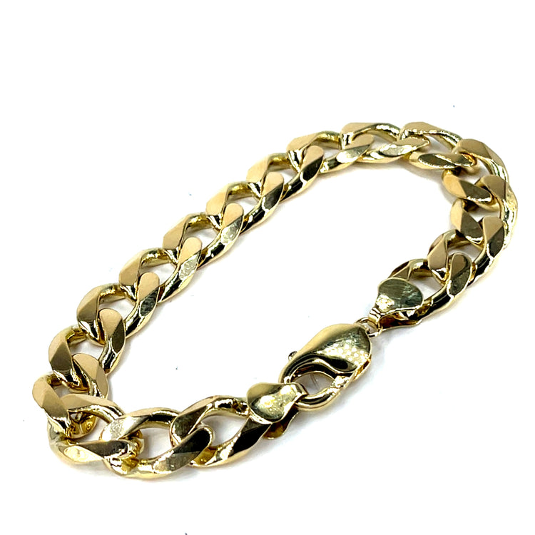 9ct Yellow Gold Curb Chain Bracelet - Hyman’s Jewellers