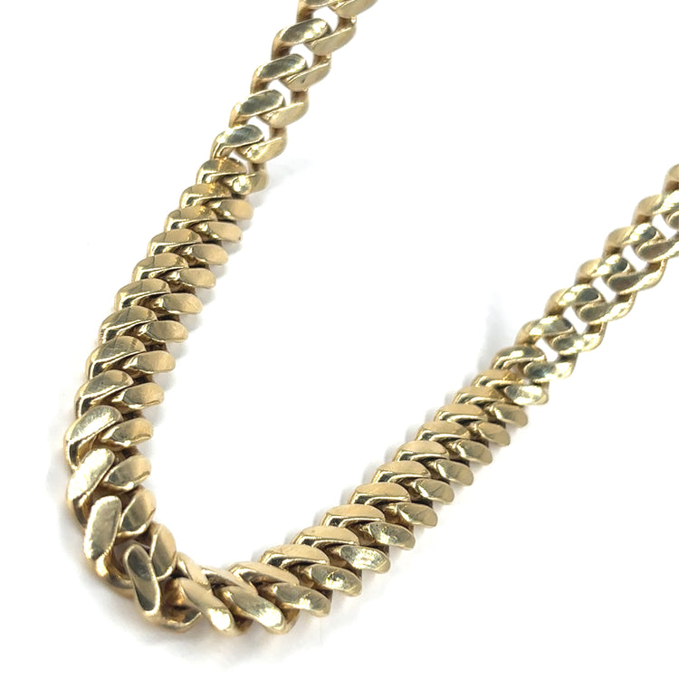 Men’s 9ct Yellow Gold Cuban Chain - 218.6g