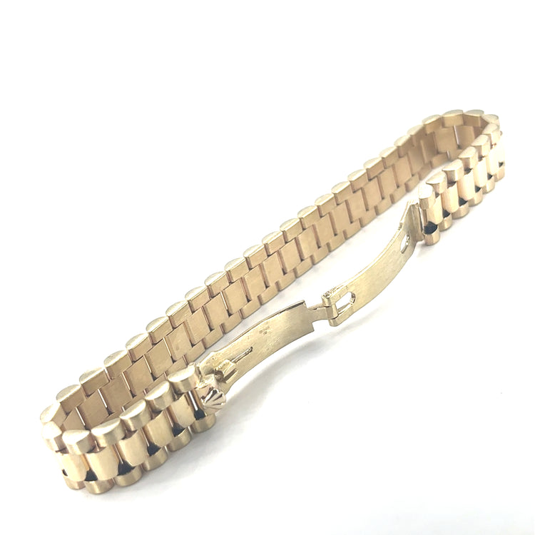 Men’s 9ct Yellow Gold Watch Link Bracelet - 35.2g