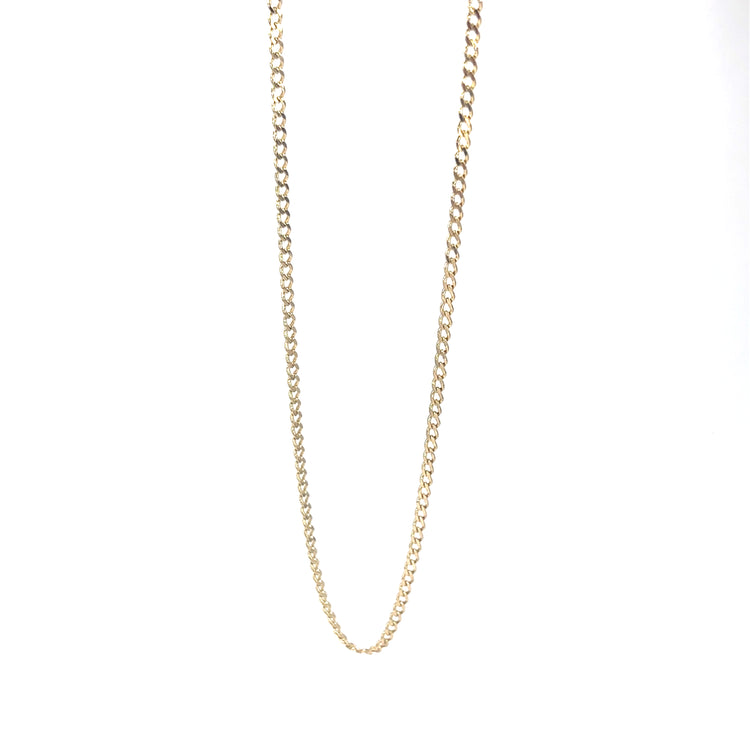 Women’s 9ct Yellow Gold Curb Chain - 20” 3G