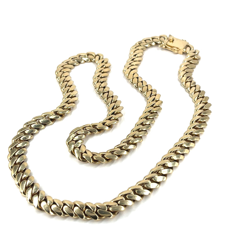 Men’s 9ct Yellow Gold Cuban Chain - 218.6g