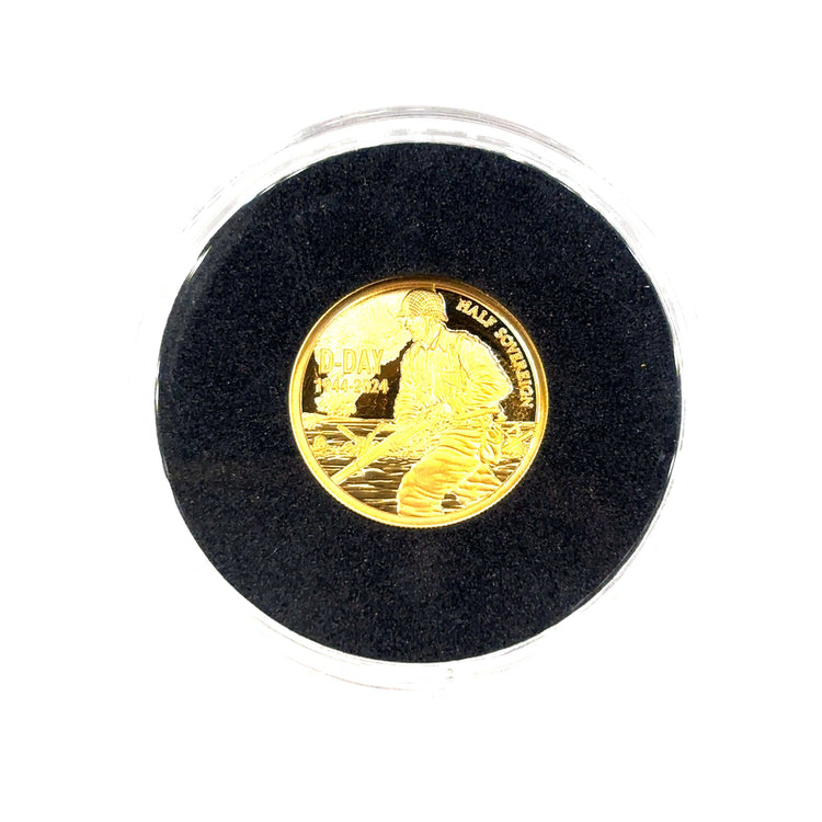 22ct VE Day 80th Anniversary Gold Proof Half Sovereign - 4g