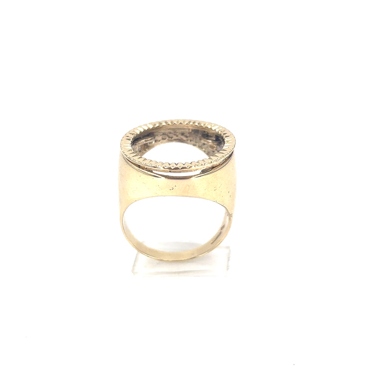 Men’s 9ct Yellow Gold Solid Half Soverign Shank - 8.1g
