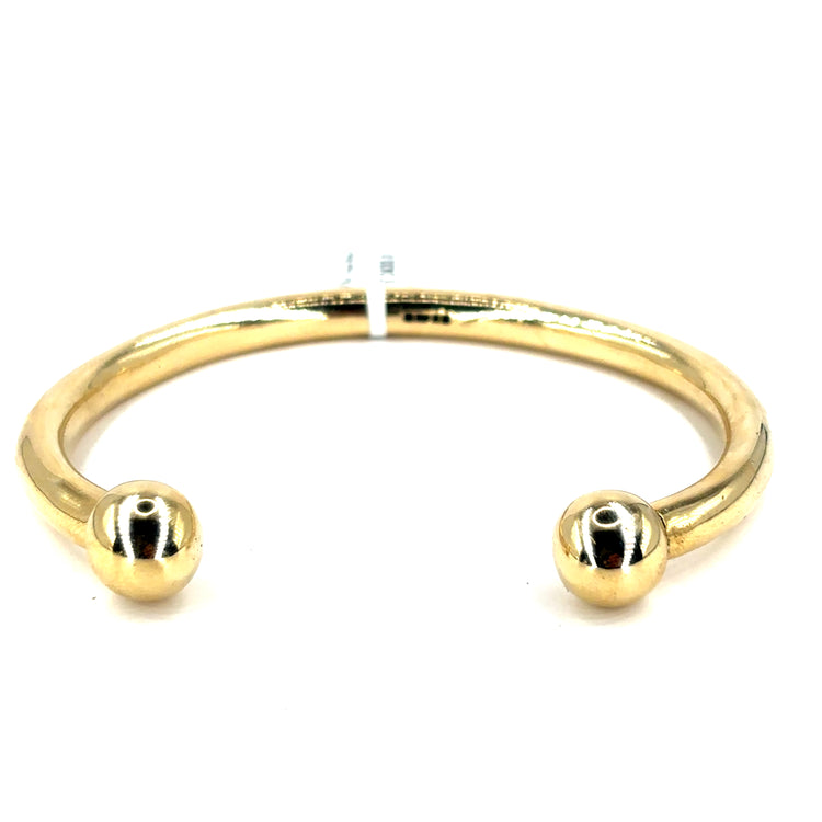 Men’s 9ct Yellow Gold Torque Bangle - 54g