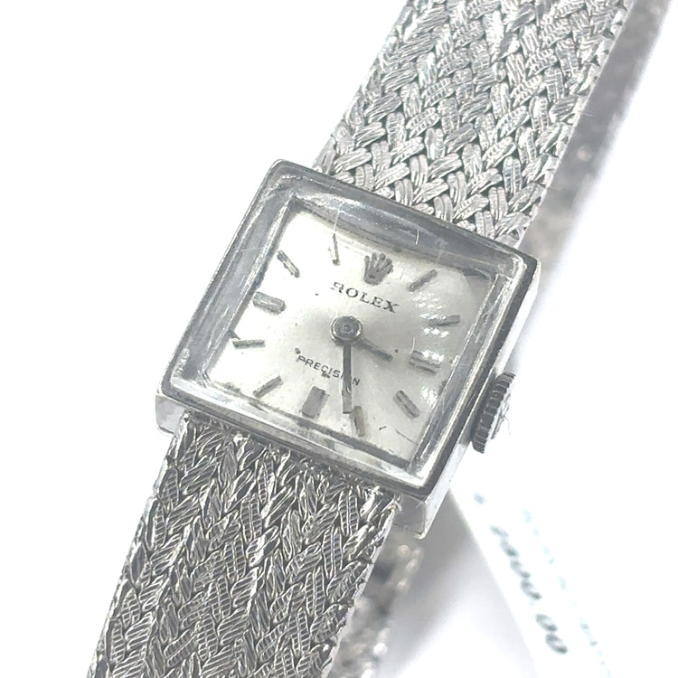 Women’s 9ct White Gold Rolex Vintage Cocktail watch