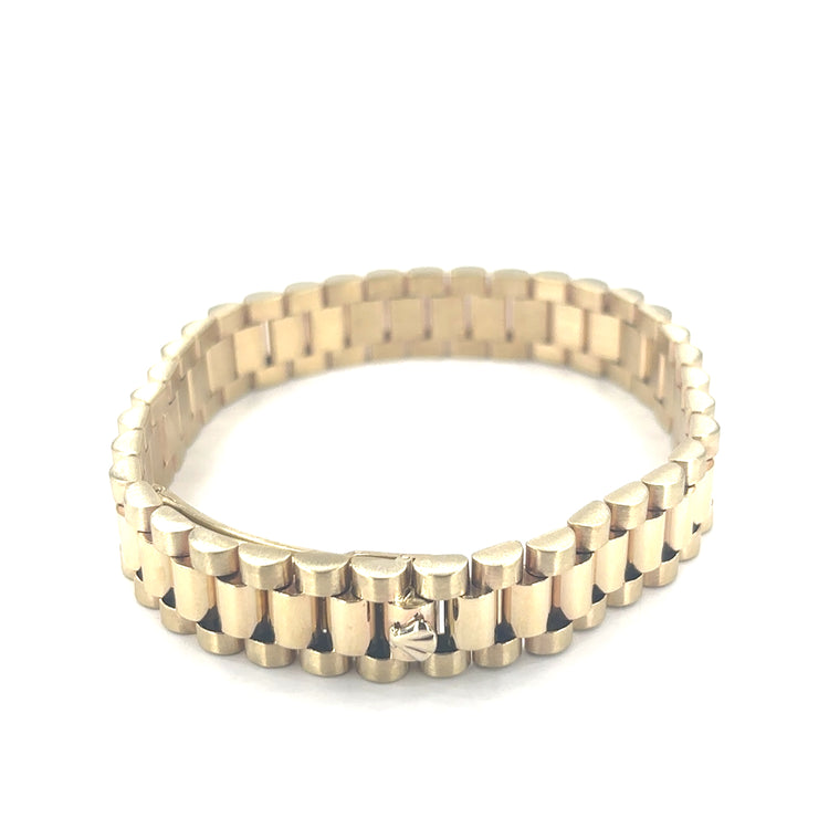 Men’s 9ct Yellow Gold Watch Link Bracelet - 35.2g