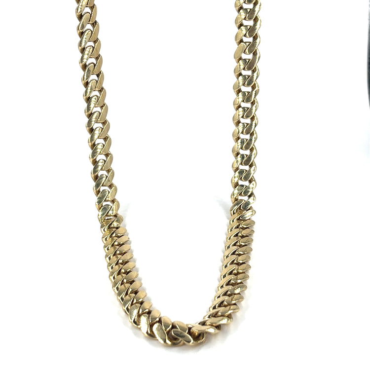 Men’s 9ct Yellow Gold Cuban Chain - 218.6g