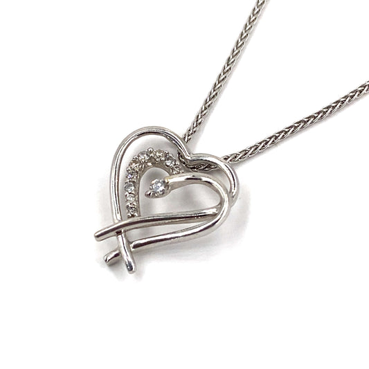 Children’s 9ct White Gold Diamond Heart - 0.10ct - Hyman’s Jewellers