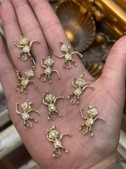 Children’s 9ct Yellow Gold Articulated Monkey Pendant - Hyman’s Jewellers
