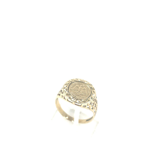 Children’s 9ct Yellow Gold Coin Ring - 2.3G - Hyman’s Jewellers