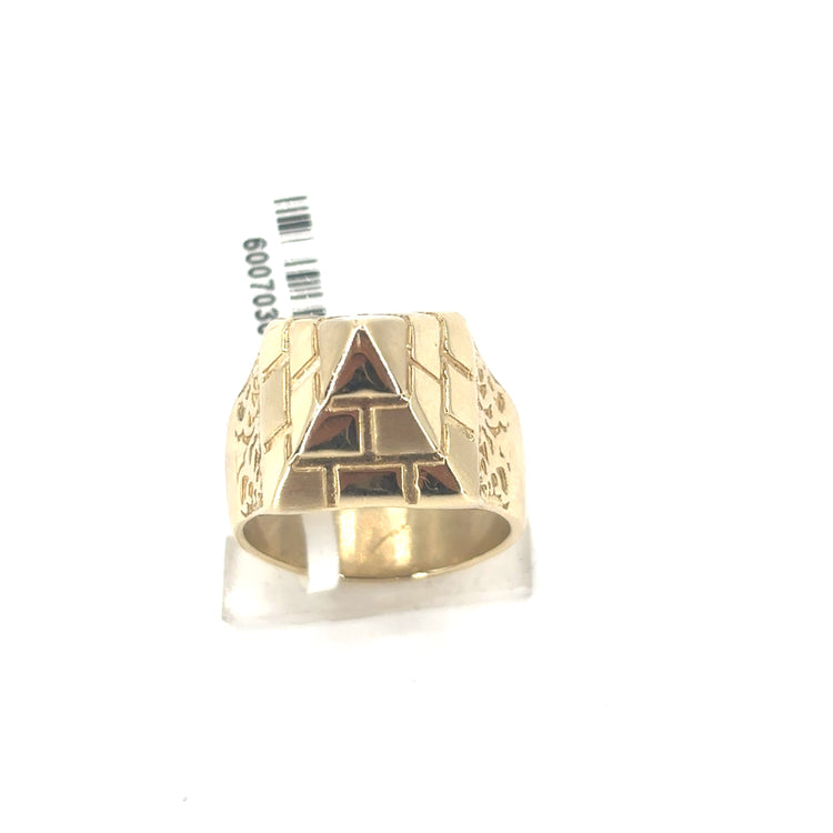 Children’s 9ct Yellow Gold Pyramid Ring - 9.9g - Hyman’s Jewellers