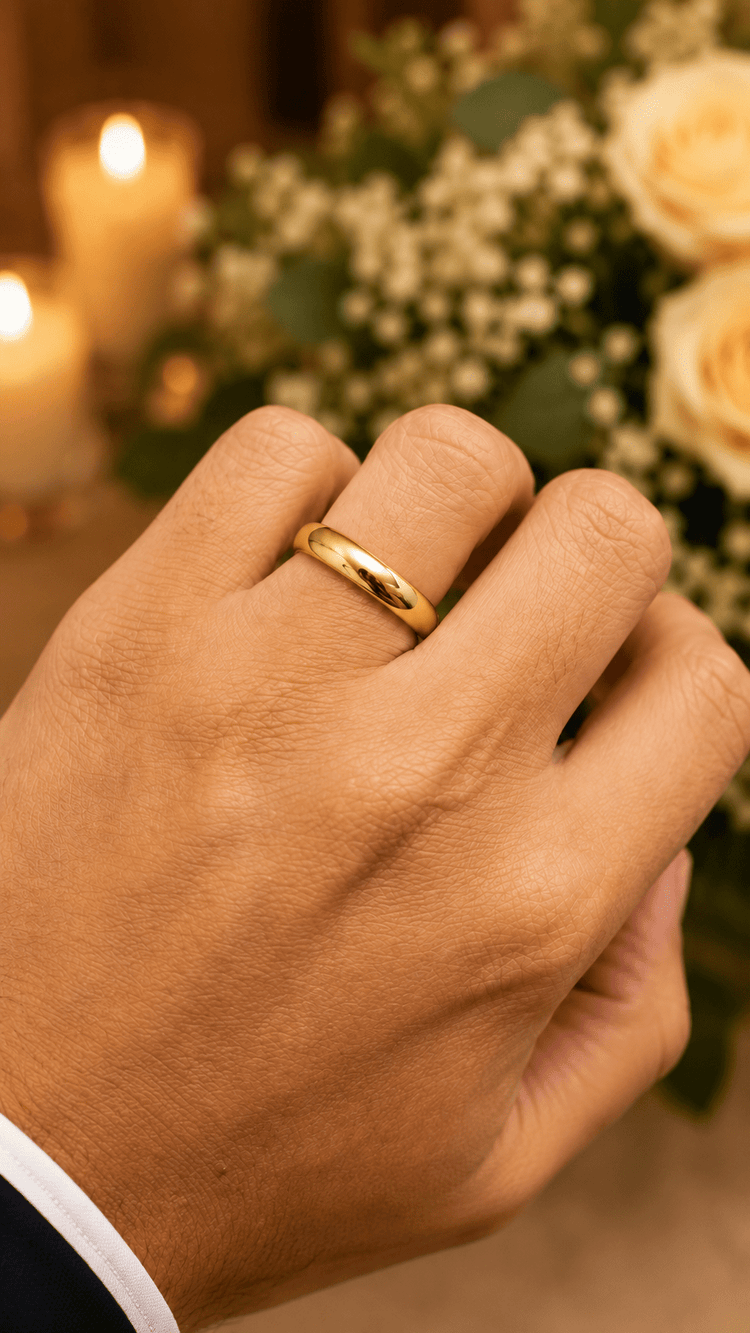 Classic 9CT Yellow Gold Band Ring - Hyman’s Jewellers