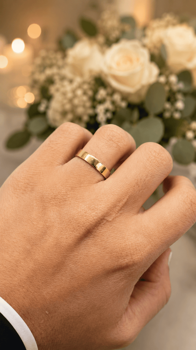 Classic 9CT Yellow Gold Band Ring - Hyman’s Jewellers
