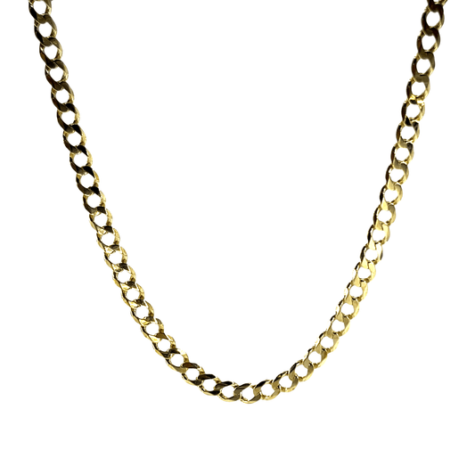 Classic 9CT Yellow Gold Cuban Link Chain Necklace 16g - Hyman’s Jewellers