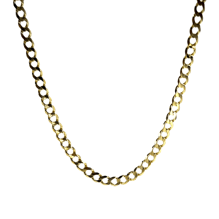 Classic 9CT Yellow Gold Cuban Link Chain Necklace 16g - Hyman’s Jewellers