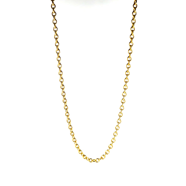 Classic 9ct Yellow Gold Trace Chain Necklace - Hyman’s Jewellers