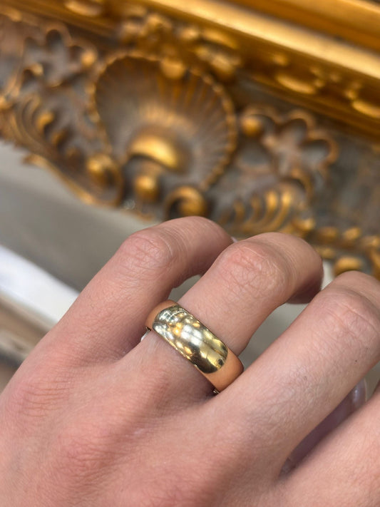 Classic Domed 9CT Yellow Gold Band Ring - Hyman’s Jewellers